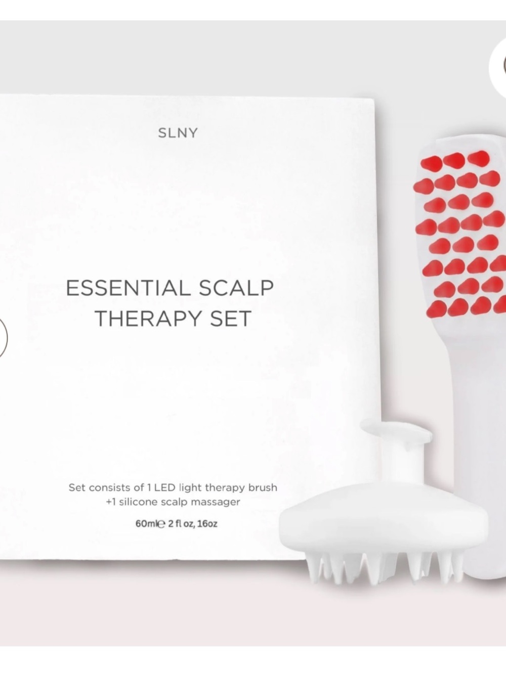 SLNY Essential Scalp Therapy, Led Hair Growth Brush, NIB